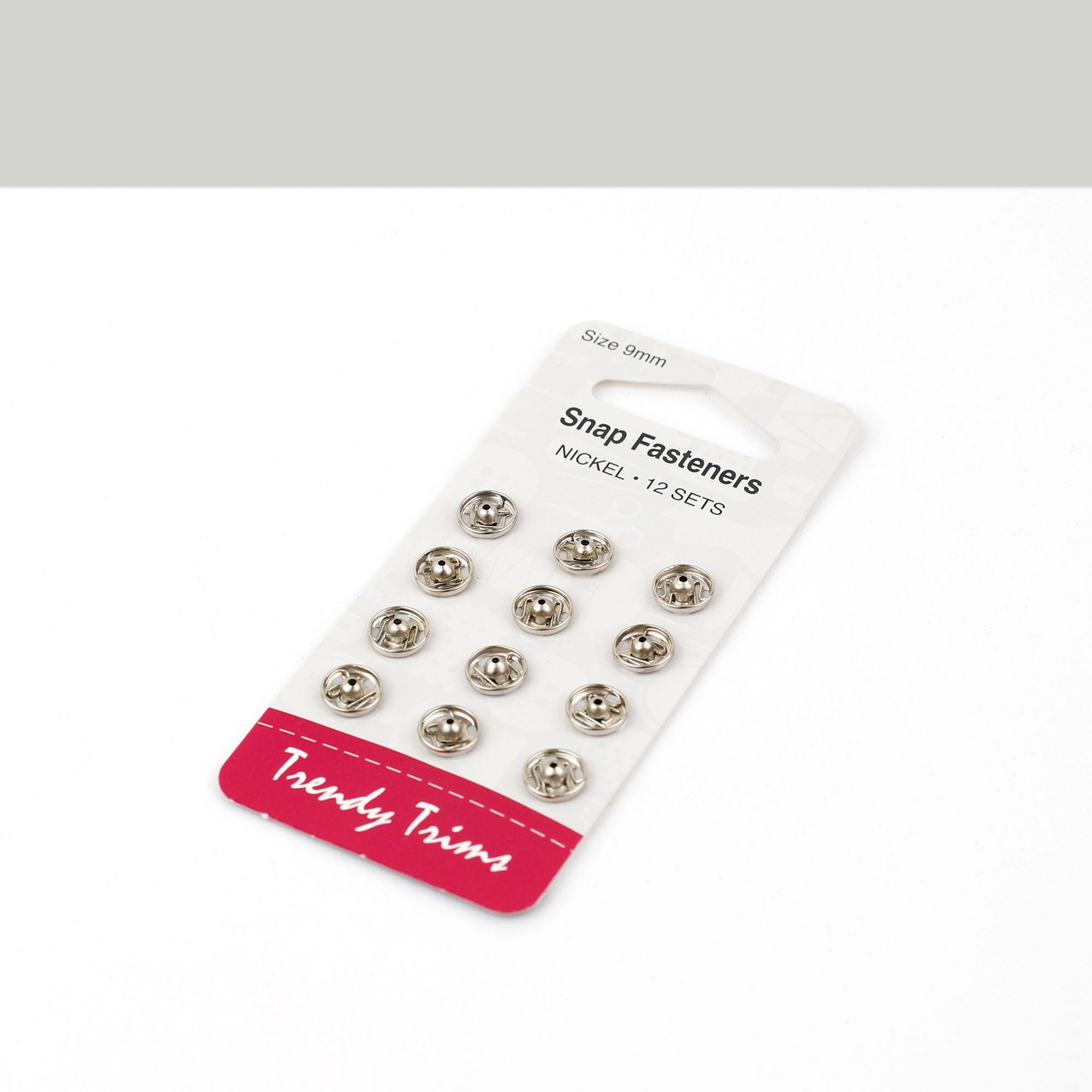 Snap Fastener 12 x 9mm - Nickel