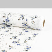 Flirty Floral Linen - Periwinkle