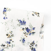 Flirty Floral Linen - Periwinkle