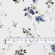 Flirty Floral Linen - Periwinkle