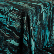 Strata Mountains Printed Poly / ZQ Merino - Jade