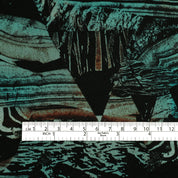 Strata Mountains Printed Poly / ZQ Merino - Jade