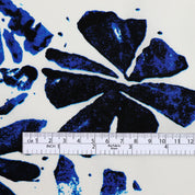 Segment Flower Print Cotton - Ink