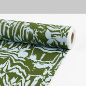 Mountain Tropics Cotton Poplin - Caper / Ice