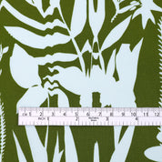 Mountain Tropics Cotton Poplin - Caper / Ice