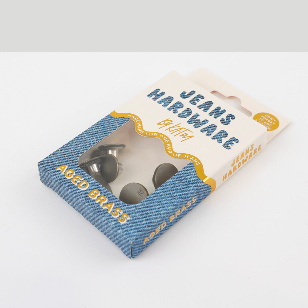 KATM Jeans Hardware Set - Aged Brass