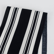Awning Stripe Rayon Challis - Midnight