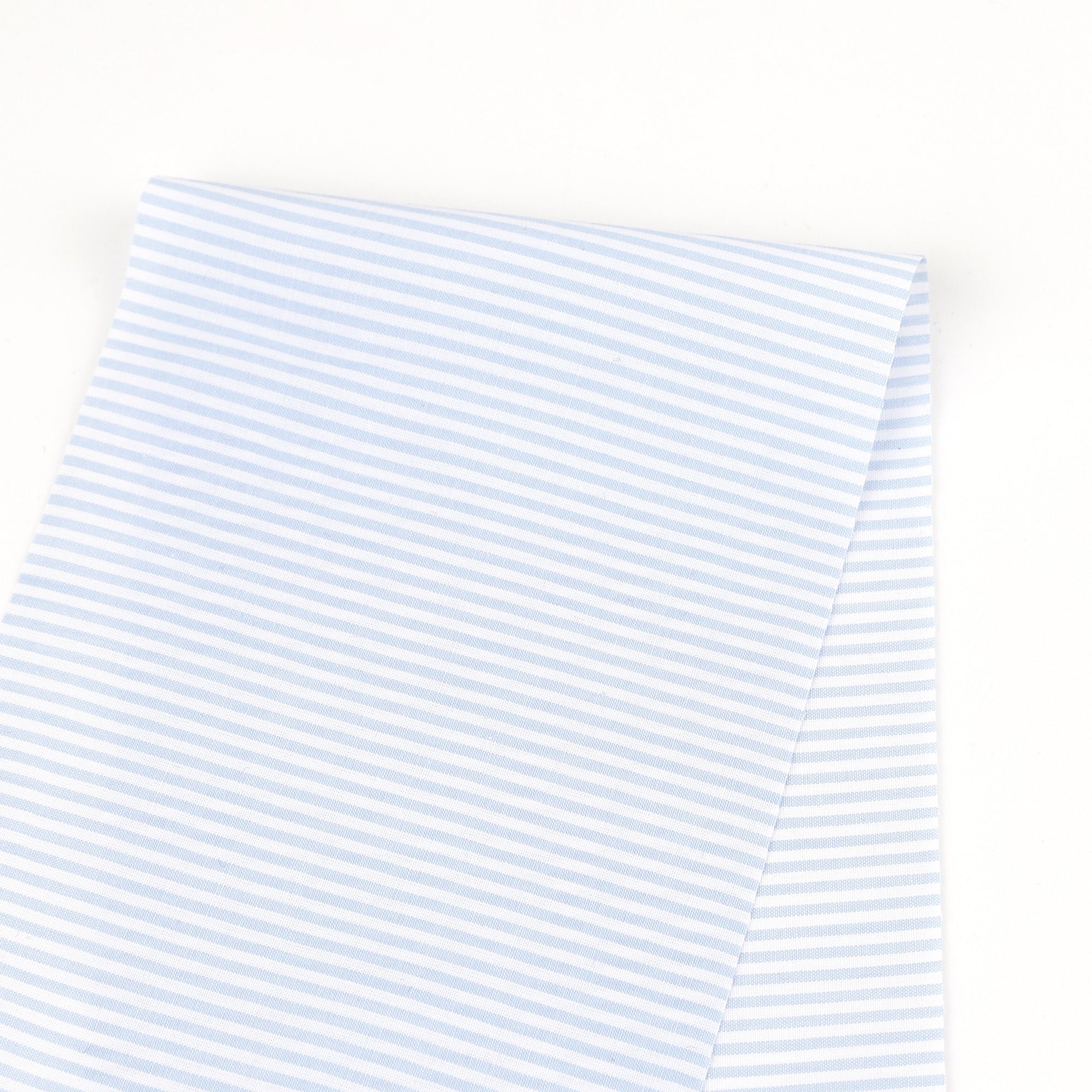 Stripe Cotton Shirting - Baby Blue