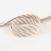 Stripe Cotton Bias Binding - Crema