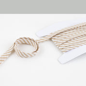 Stripe Cotton Bias Binding - Crema