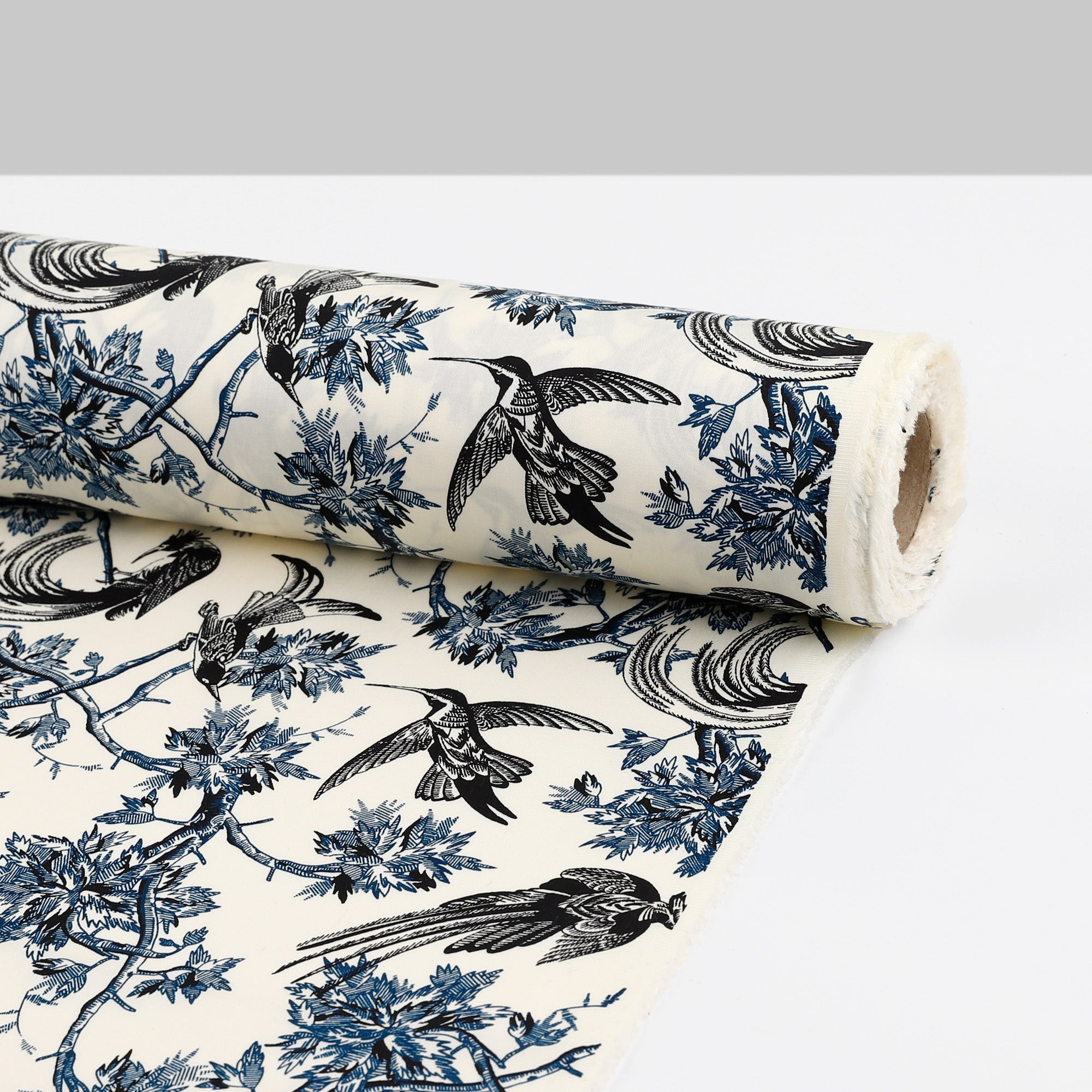 Hummingbird Cotton Sateen - Cream