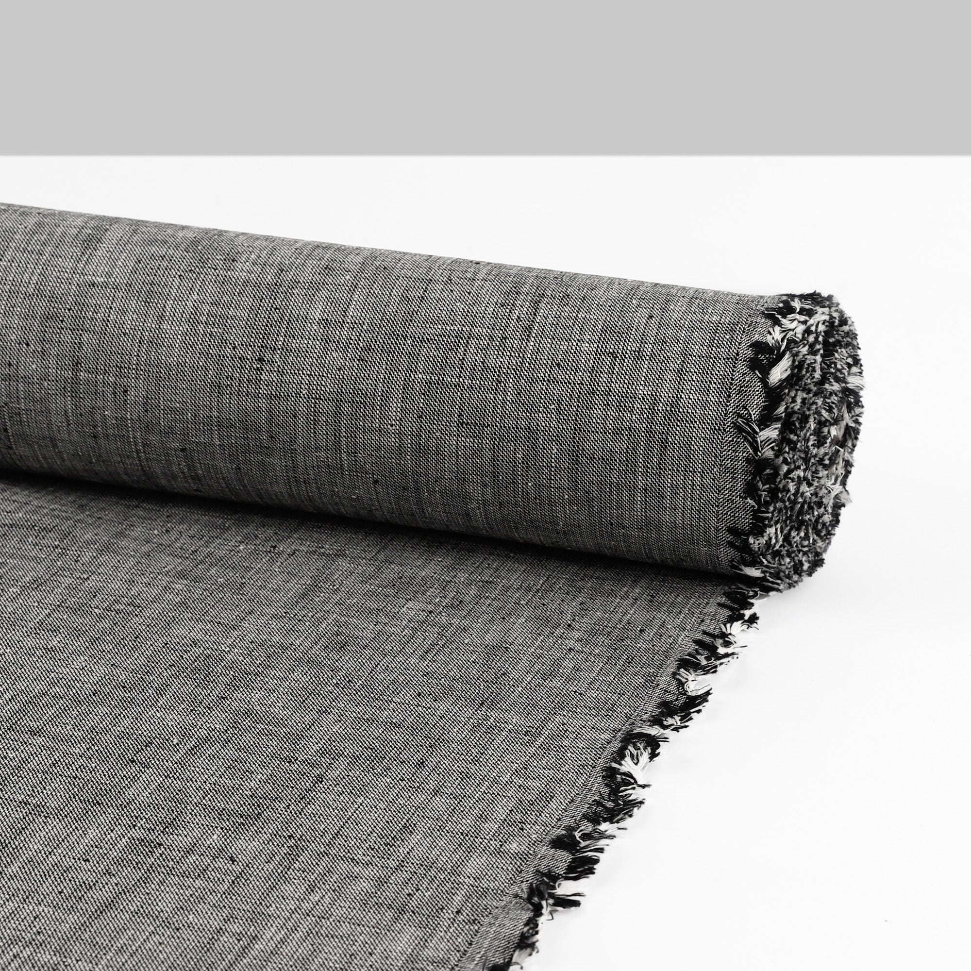 Stepped 2 Tone Heavyweight Cotton - Black