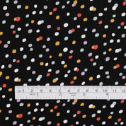 Fairy Bread Viscose / Rayon Crepe - Black
