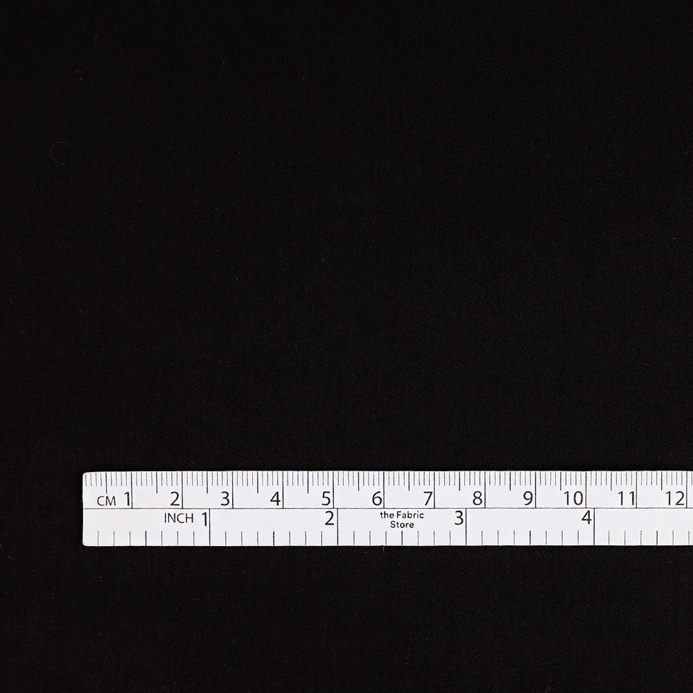 Stretch Cotton / Nylon Sateen - Black