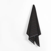 Red Thread Pinstripe Stretch Wool / Poly - Black