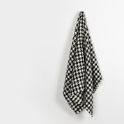 Bold Houndstooth Tweed - Black / White