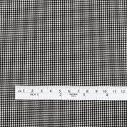 Mini Houndstooth Wool Suiting - Black / White