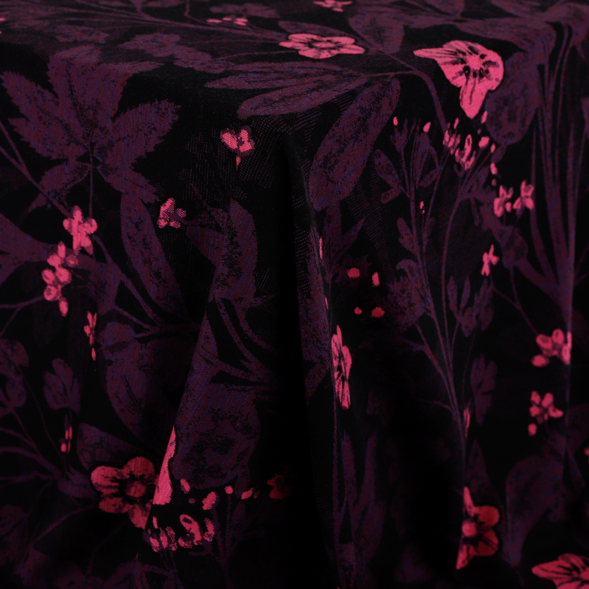 Woodland Flowers Merino Jacquard - Berries