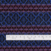 Diamond Stripe Jacquard - Violet