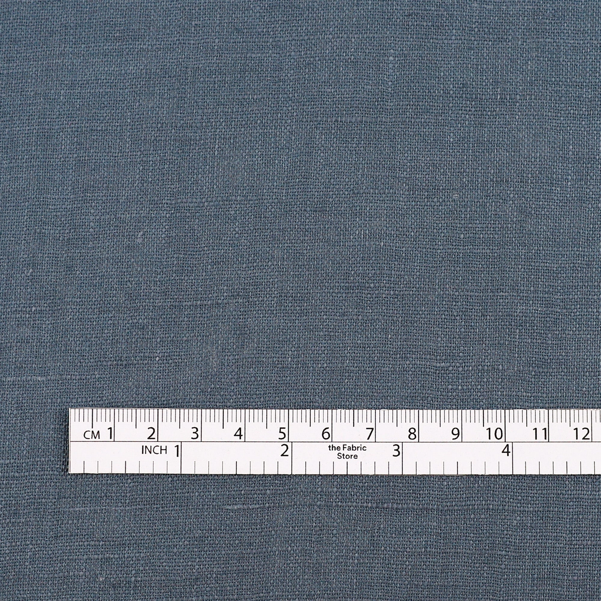 Plain Weave Midweight Linen - Steel Blue