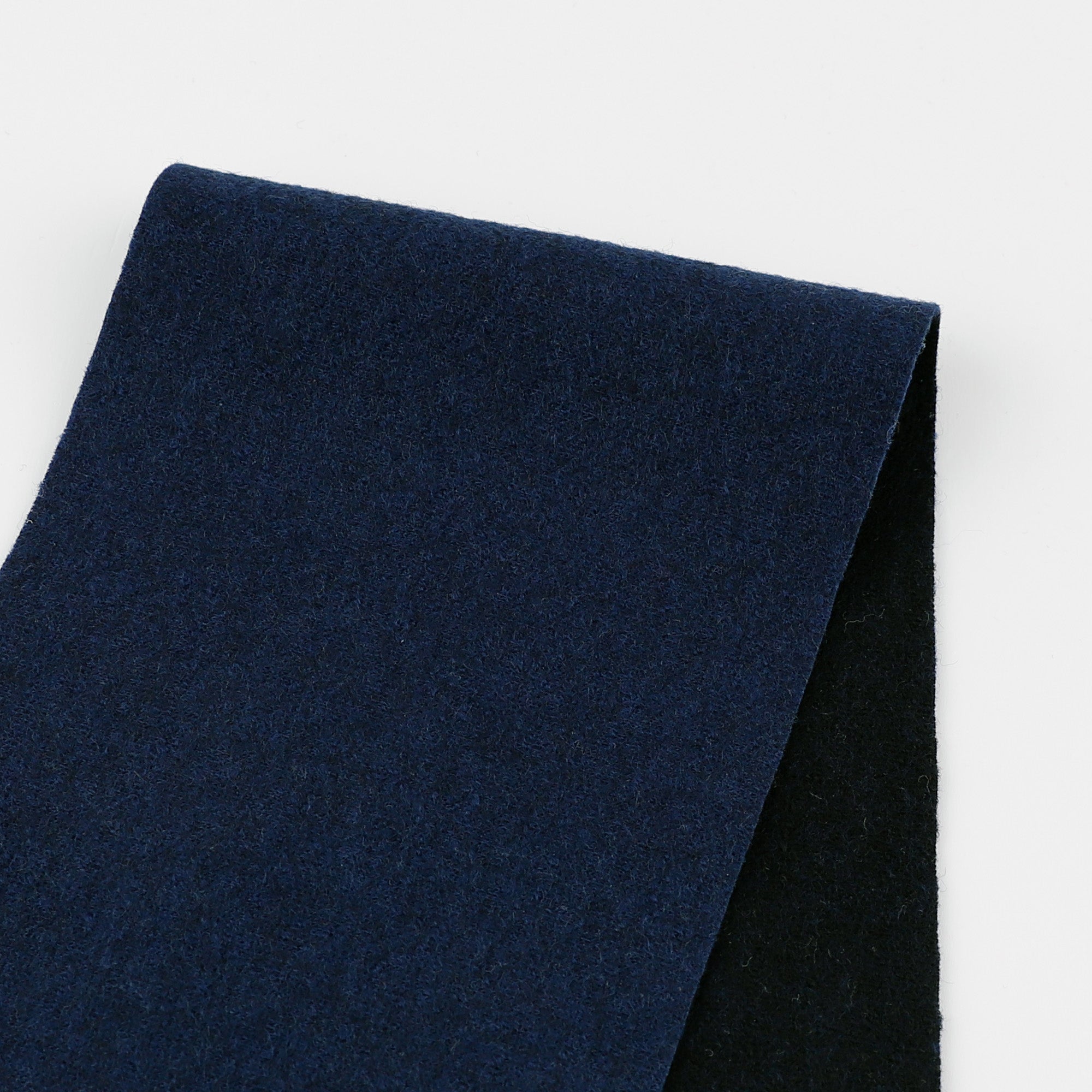 Boiled Merino Blend Coating - Bright Navy