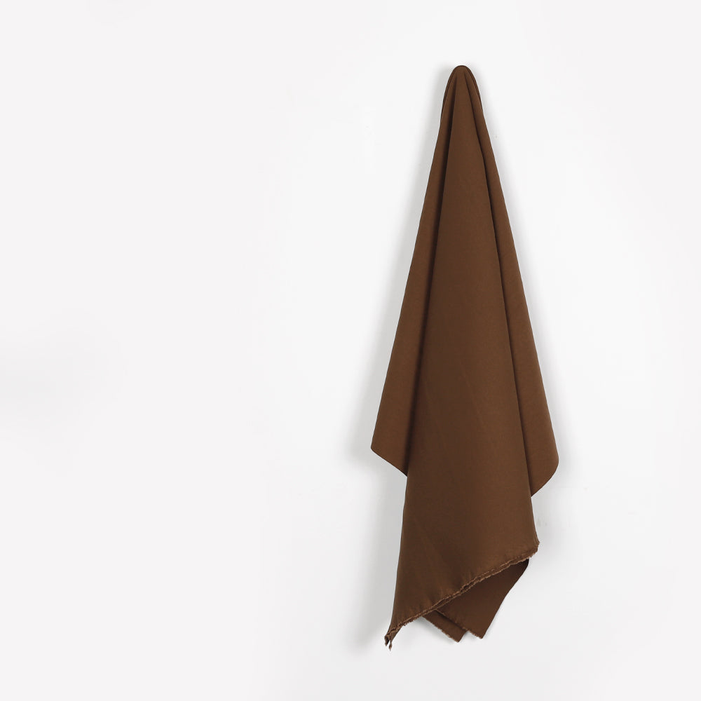 Nylon Ponte Knit - Milk Chocolate