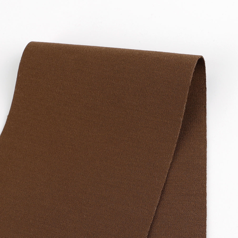 Nylon Ponte Knit - Milk Chocolate