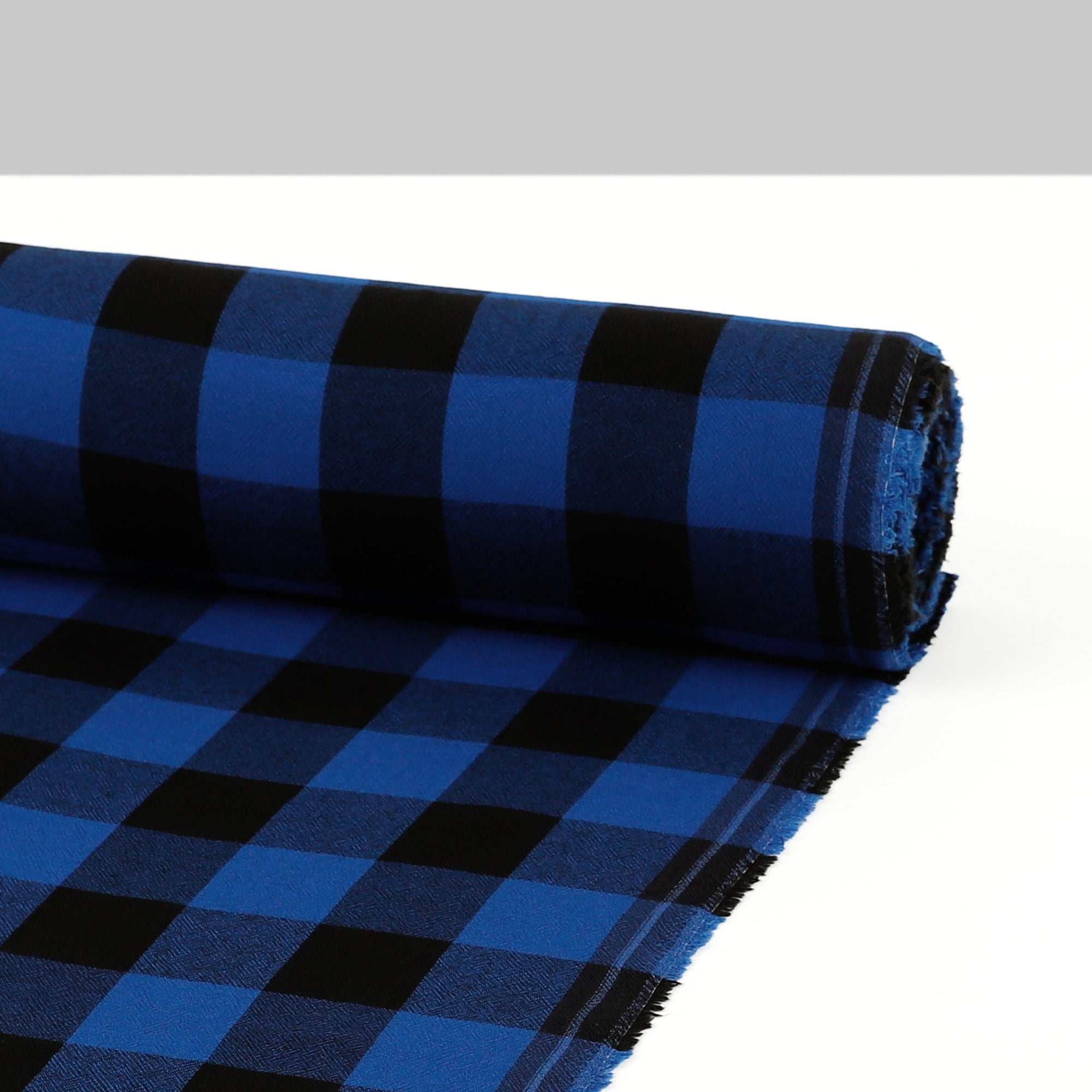 Buffalo Check Rayon - Blue