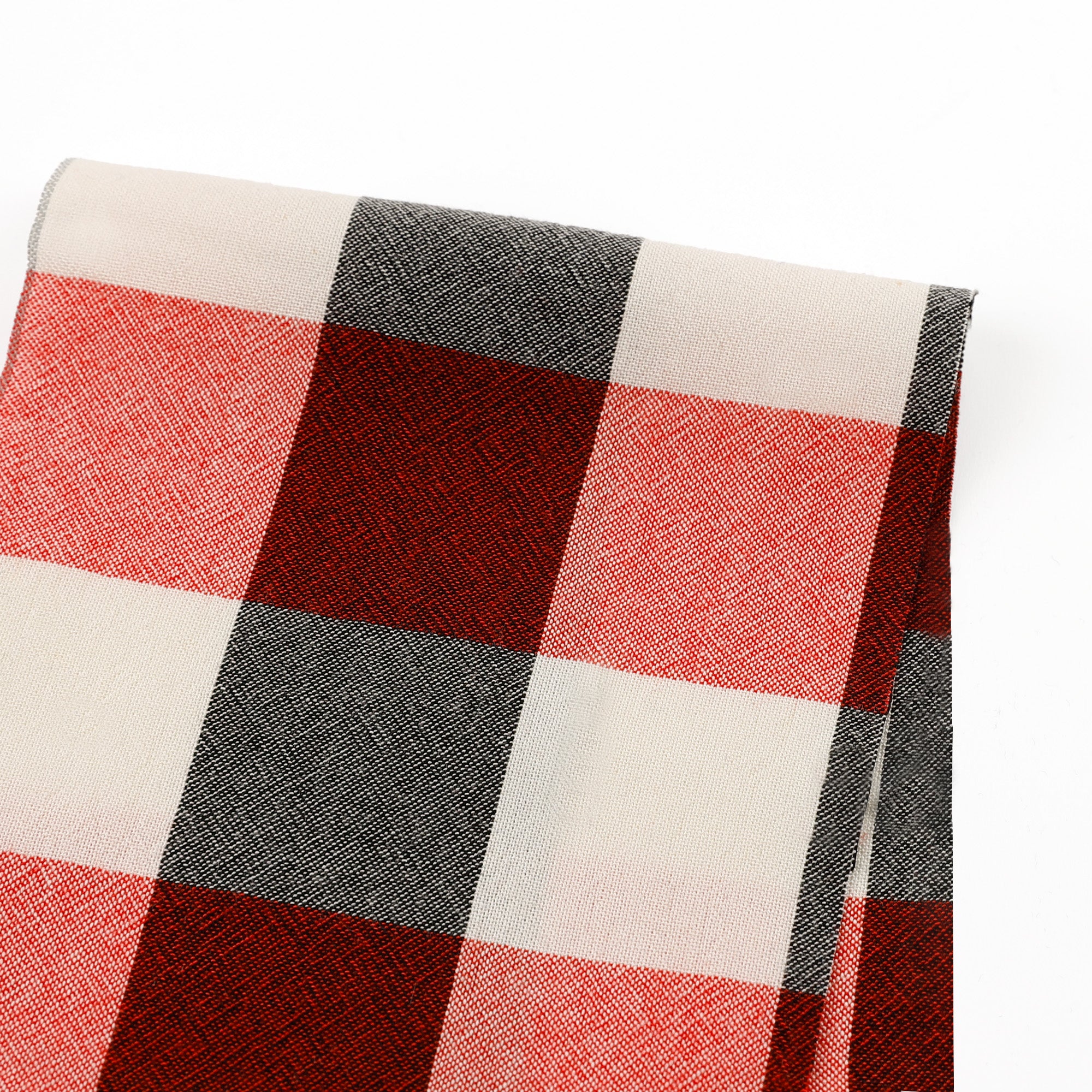 Buffalo Check Rayon - Red