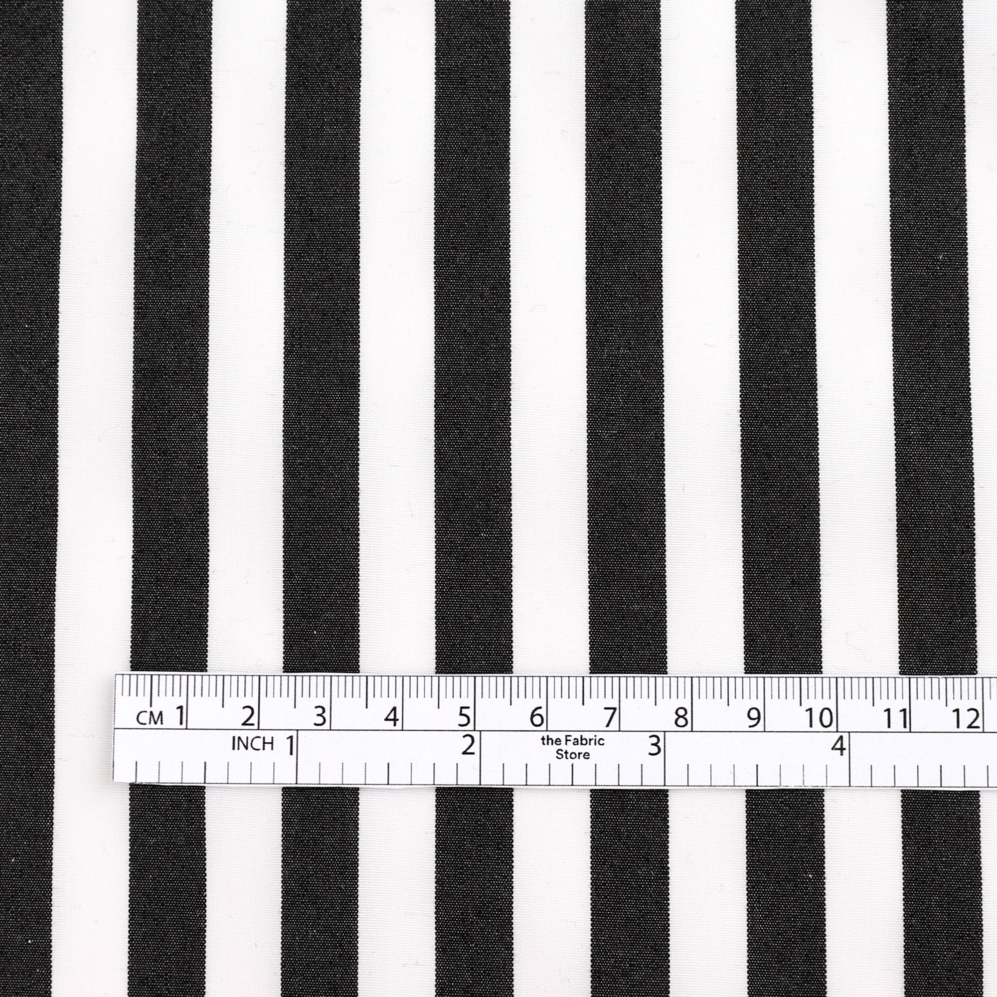 Bold Warp Stripe Cotton - Black