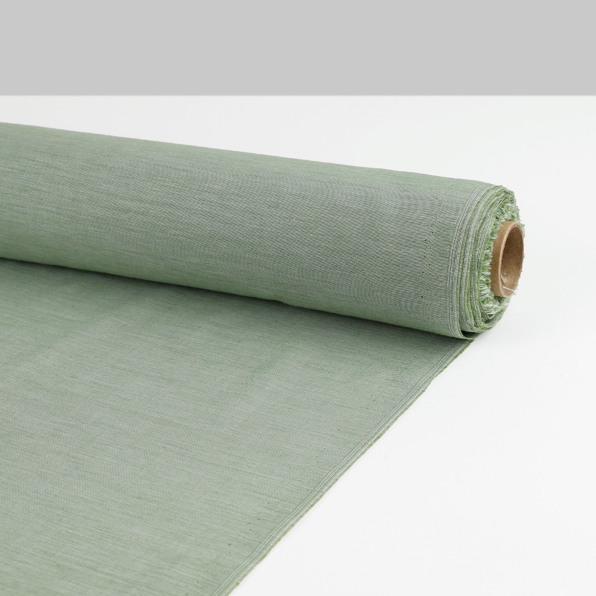 End-On-End Cotton Shirting - Leaf