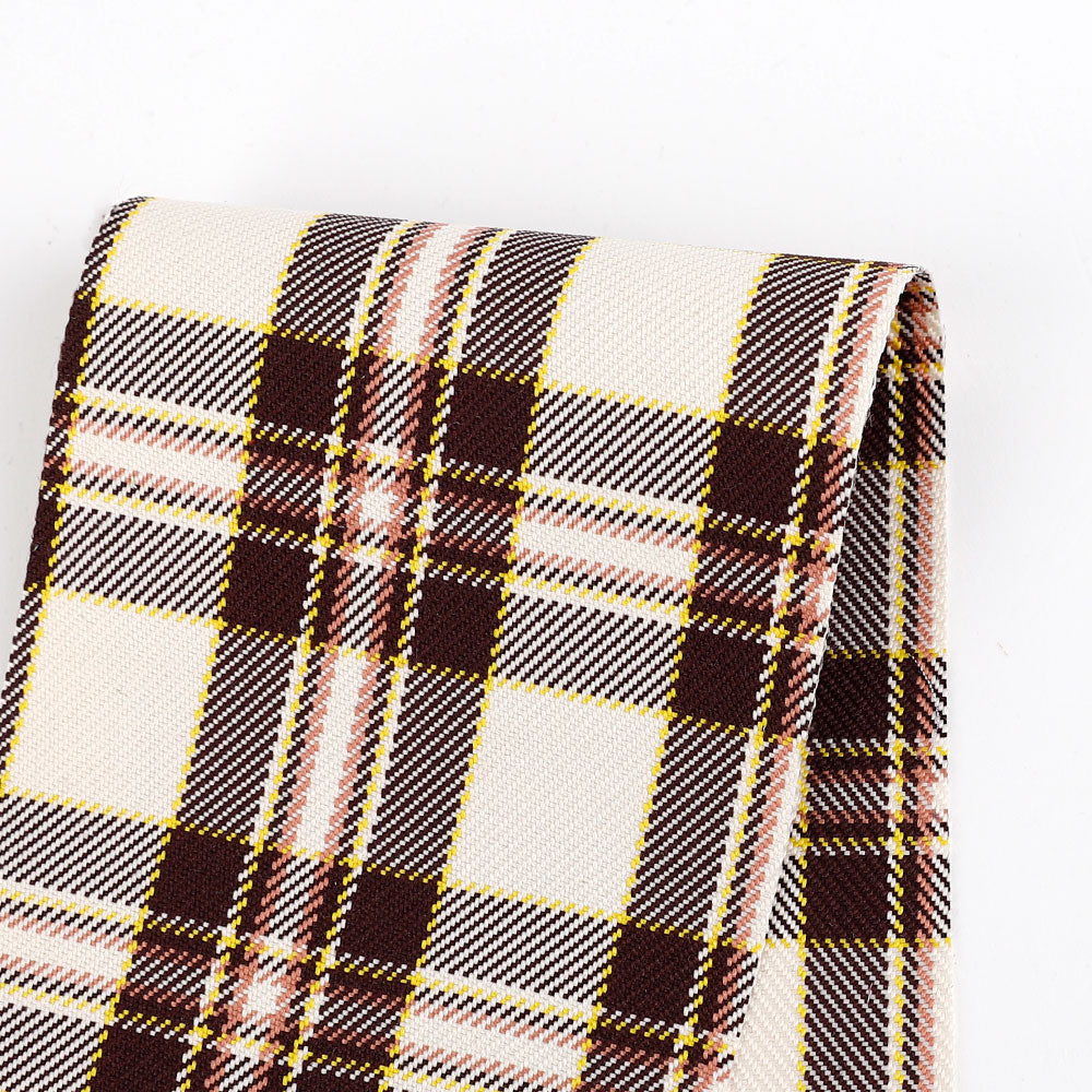 Plaid Twill Poly Suiting - Lamington