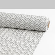 Chevron Midweight Linen / Cotton - Grey