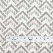 Chevron Midweight Linen / Cotton - Grey