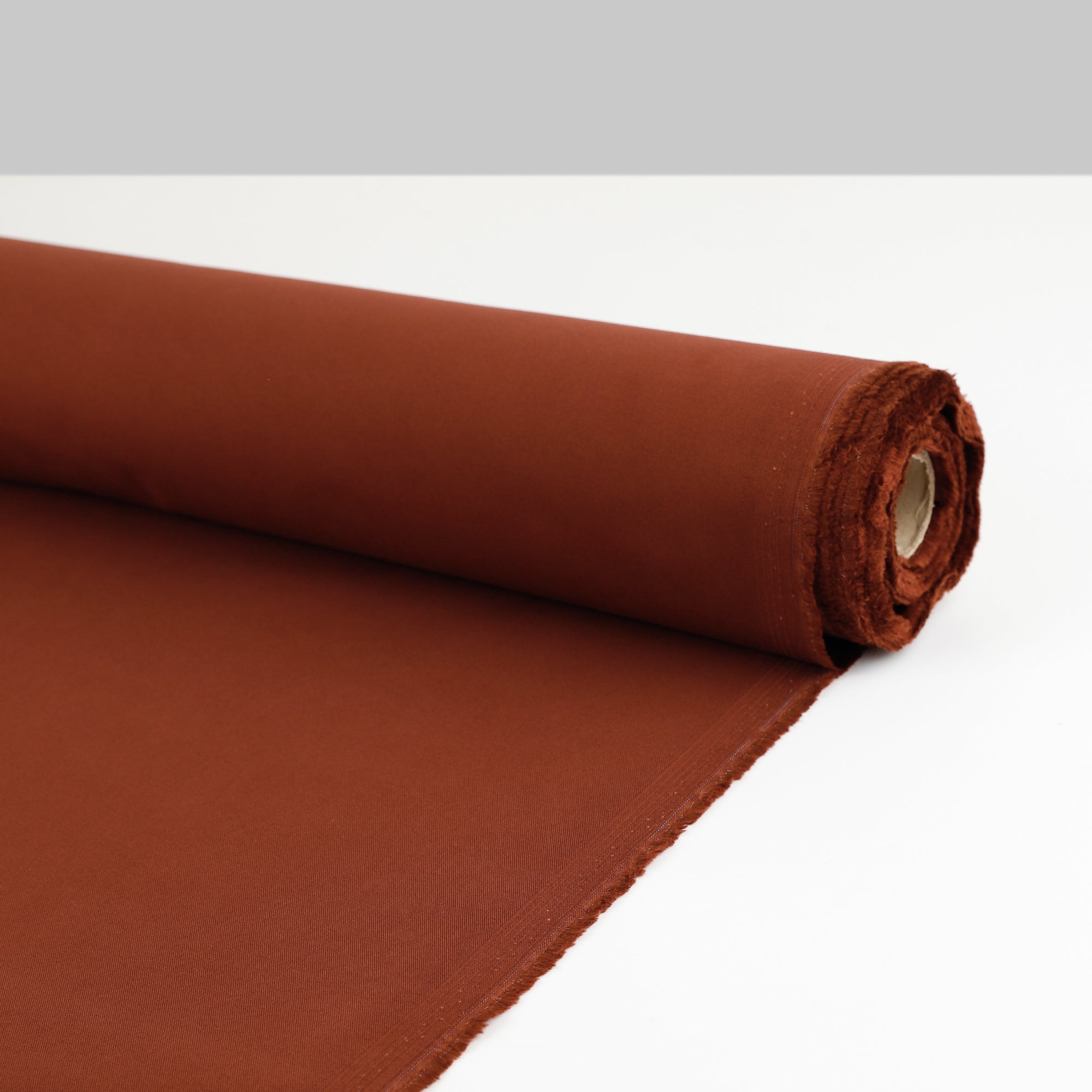 Narrow Stretch Cotton Twill - Burnt Umber