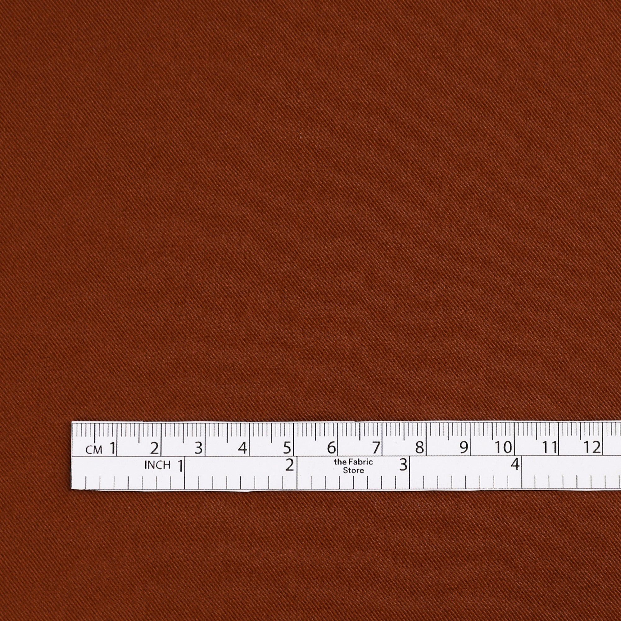 Narrow Stretch Cotton Twill - Burnt Umber