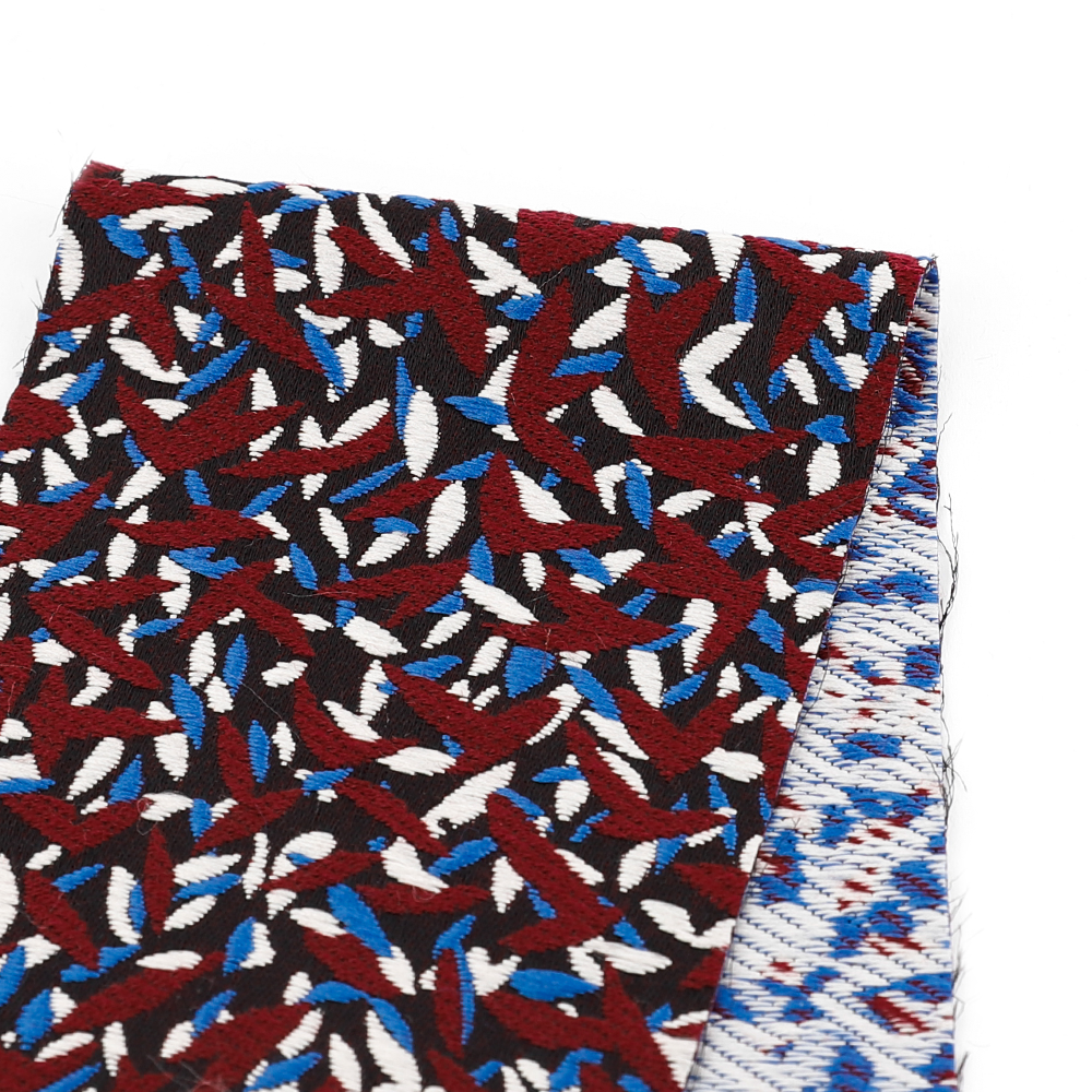 Confetti Wool/Poly Jacquard - Maroon
