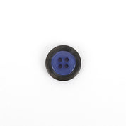 Contrast Rim Poly Button 20mm - Lavender / Smoke