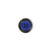 Contrast Rim Poly Button 20mm - Violet / Smoke