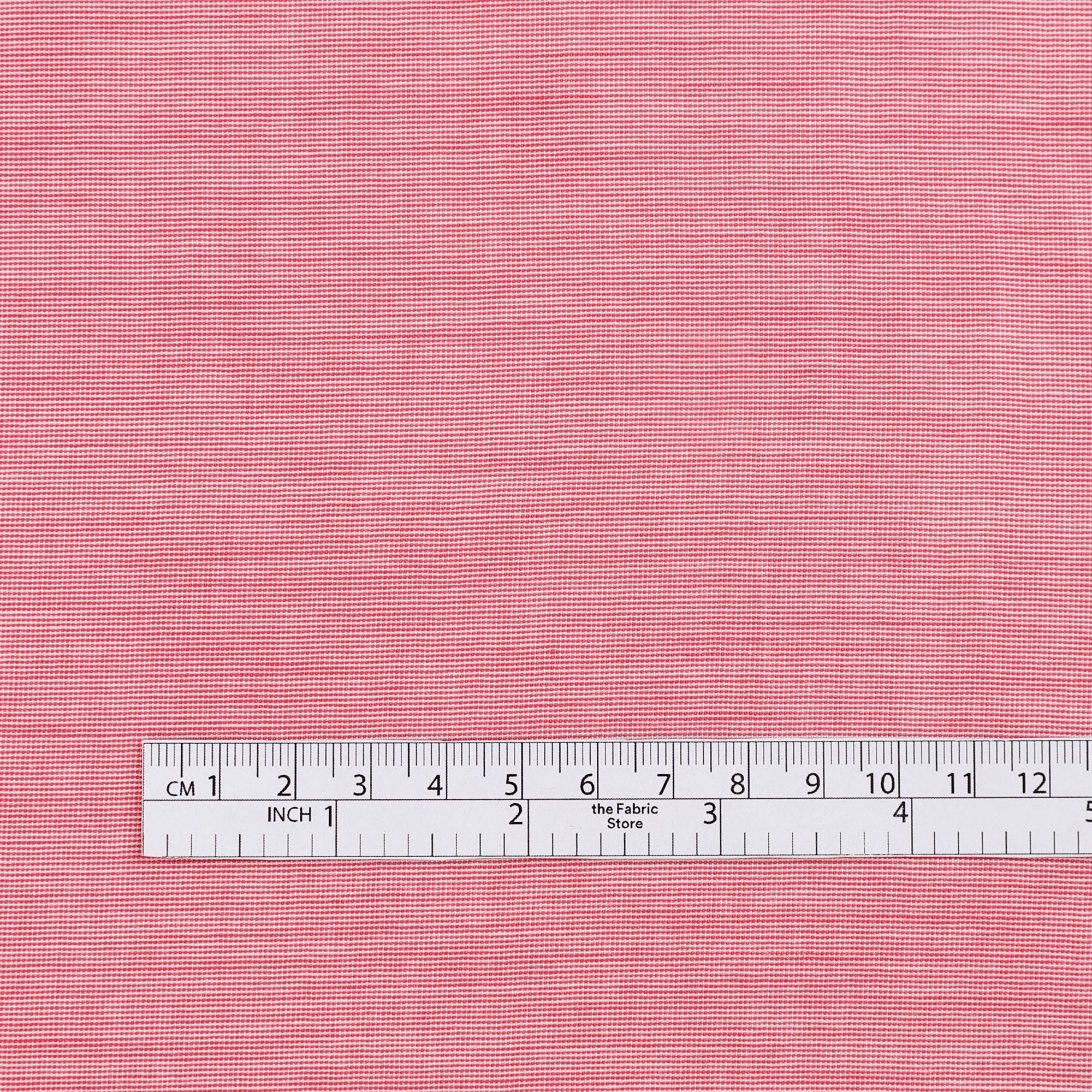 End-On-End Cotton Shirting - Lipstick