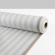 Barcode Stripe Stretch Cotton Twill - Mist