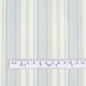 Barcode Stripe Stretch Cotton Twill - Mist