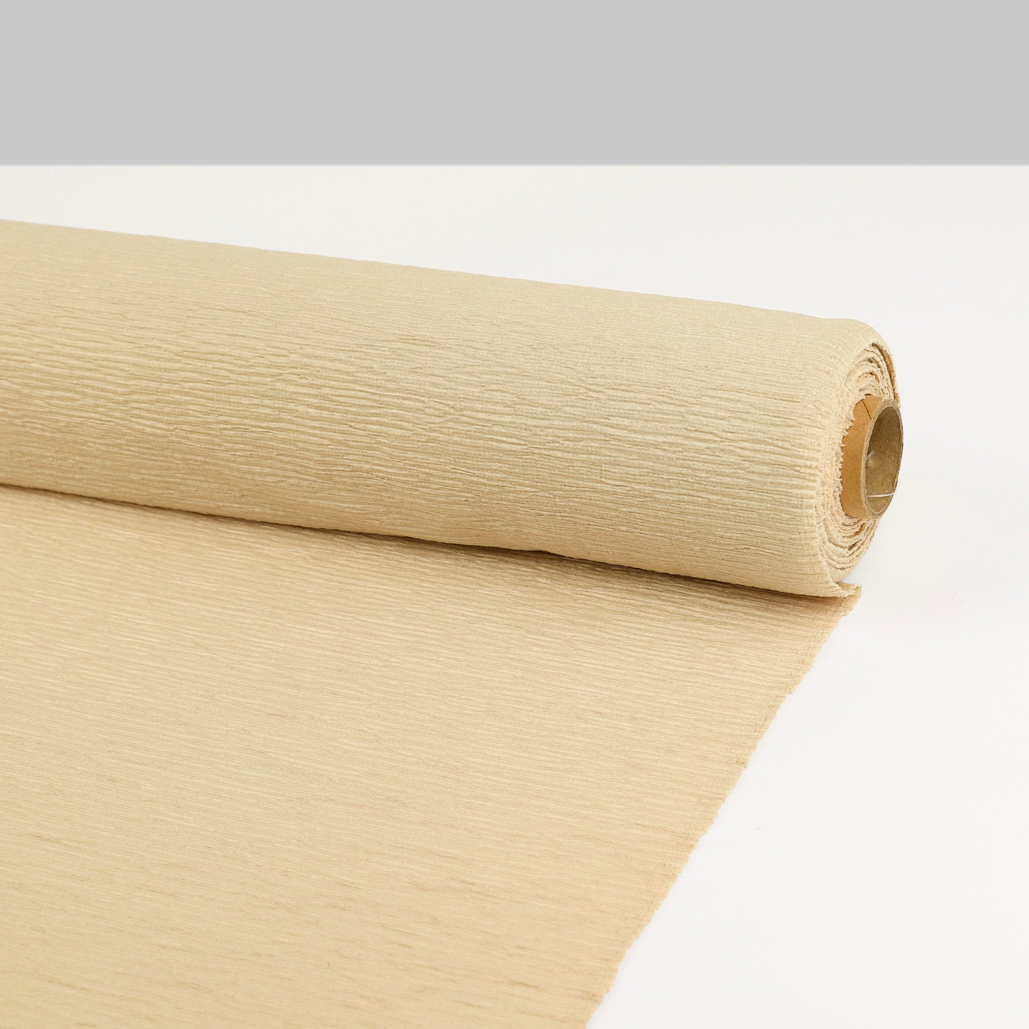 Crinkle Poly Knit - Papyrus