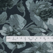 Peony Hammered Poly Satin - Grayscale