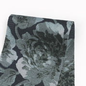 Peony Hammered Poly Satin - Grayscale