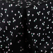 Cute Flower Slubby Cotton - Black