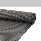 Reversible Grid Cotton Flannel - Gunmetal