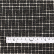 Reversible Grid Cotton Flannel - Gunmetal
