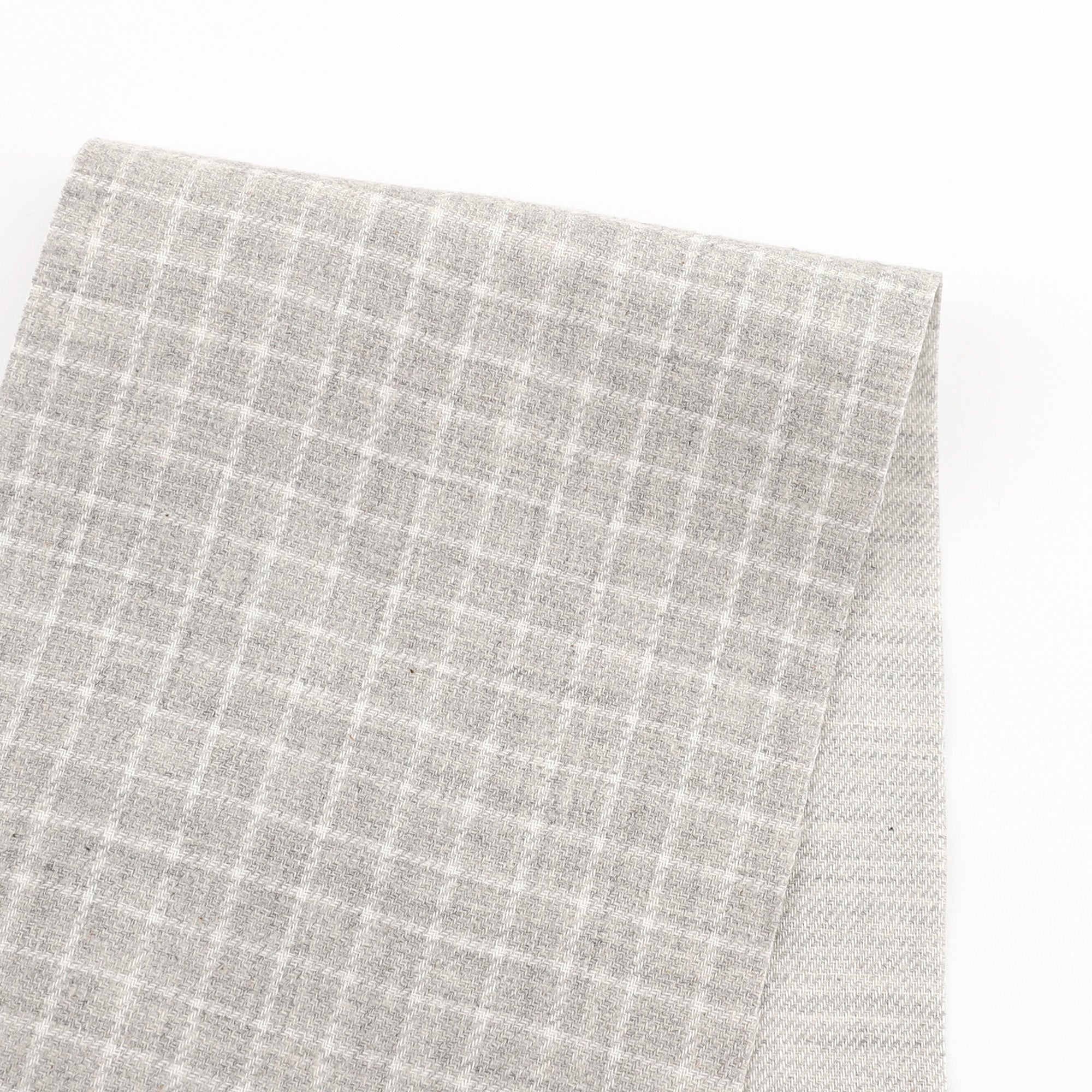 Reversible Grid Cotton Flannel - Polar