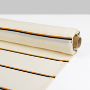 Double Stripe Tencel Jersey - Cream Mix